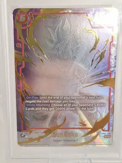 DBS Card Game Fusion World FB04-129 SON GOKU SECRET RARE-ALTERNATE ART - PSA 10 - Image 2