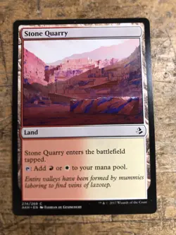 MTG Stone Quarry Amonkhet (AKH) Common Magic The Gathering #274/269 - Image 1