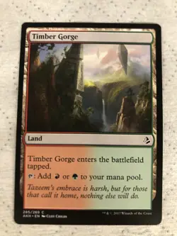MTG Timber Gorge Amonkhet (AKH) Common Magic The Gathering #285/269 - Image 1