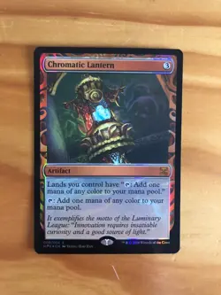 Mtg Magic Kaladesh Chromatic Lantern Masterpiece Invention FOIL NM (Back : NM/LP - Image 1