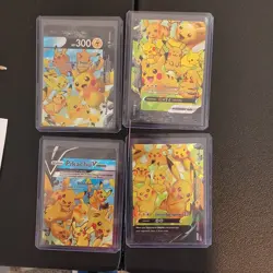 Pokemon TCG Pikachu V-UNION 4 Card Promo Set SWSH139-142 Holo ENG - Image 1