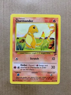 Charmander 69/130 Base Set 2 - Common Pokemon Card - NM/Mint - Image 1