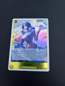 OP11-104 Shirley Rare English One Piece TCG Card OP11: A Fist Of Divine Spee - Image 1
