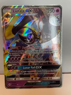 Pokemon Sun & Moon Holo Ultra Rare Lunala GX 66/149 - Image 2