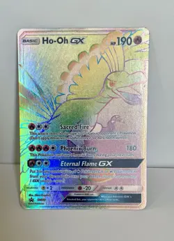 Pokemon Ho-Oh GX SM80 SM Black Star Promo Holo 190 HP - Image 1