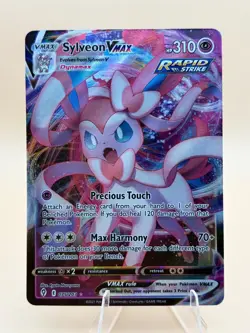 Sylveon VMAX 075/203 Holo VMAX Rare Evolving Skies Pokemon Near Mint - Image 1