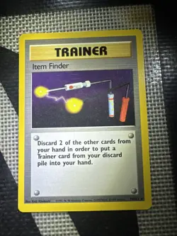 1999 Pokemon TCG Trainer Item Finder Base Set 74/102 Rare Regular Unlimited - Image 1