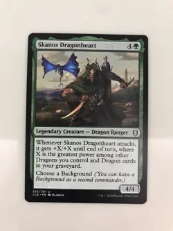 Skanos Dragonheart MTG Magic the Gathering Card NM Near Mint CLB - Image 1