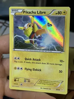 Pikachu Libre 30/30 XY Trainer Kit 2016 Holo Rare Pokemon Card TCG - Image 4
