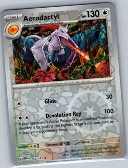 Aerodactyl 142/165 Reverse Holo SV: Scarlet & Violet 151 - Pokemon Card - NM - Image 1