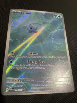Phione Holo Illustration Rare Pokemon TCG Card Twilight Masquerade 175/167 - Image 2