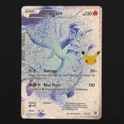 Pokemon TCG Card Reshiram 113/114 Celebrations Classic Collection Full Art - NM - Image 1