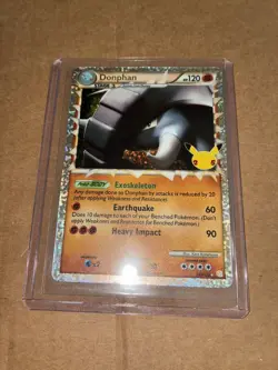 Pokemon Card Donphan 107/123 Celebrations Classic Collection Holo Rare NM - Image 1