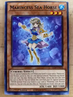 Marincess Sea Horse - LED9-EN038 - Common - Yugioh! 1st Edition Card NM - Image 1