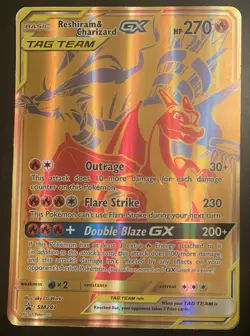 Reshiram & Charizard GX SM247 Jumbo Cards Holo HP/DMG! - Image 1