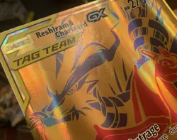 Reshiram & Charizard GX SM247 Jumbo Cards Holo HP/DMG! - Image 3