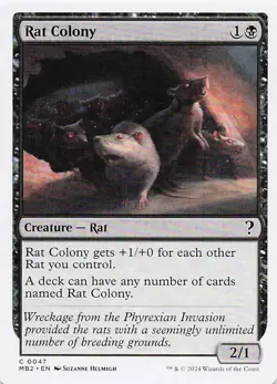 Rat Colony (White Border) C Mystery Booster 2 47 NM - Image 1