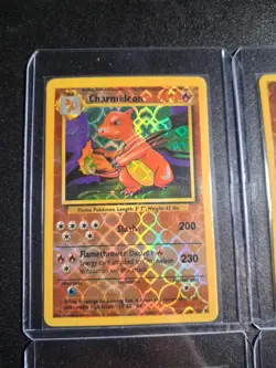 Vintage Pokemon Vending Machine Sticker Cards Base Set Holofoil Lot 4 WOTC - Image 2