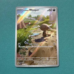 Pokemon TCG Paldean Wooper 102/094 Phantasmal Flames Illustration rare - Image 1