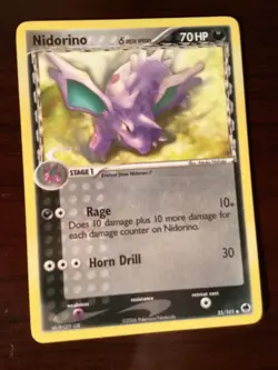 Pokemon - Nidorino (Delta Species) - 35/101 - Uncommon - EX Dragon Frontiers - Image 1