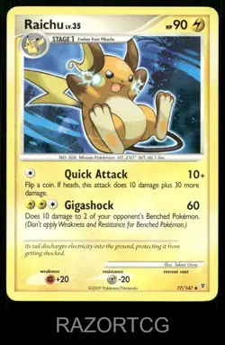 RAICHU 77/147 UC SUPREME VICTORS POKEMON LP - Image 1