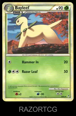 BAYLEEF 40/95 UC CALL OF LEGENDS POKEMON LP - Image 1