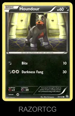 HOUNDOUR 74/124 C DRAGONS EXALTED POKEMON LP - Image 1