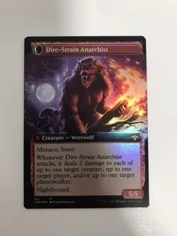 Volatile Arsonist / Dire-Strain Anarchist Foil Borderless MTG Magic Card NM VOW - Image 2