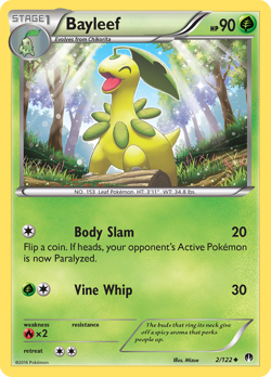 BAYLEEF 2/122 UC BREAKPOINT POKEMON NM/M - Image 1