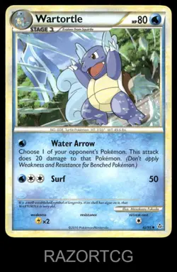 WARTORTLE 42/95 UC HGSS UNLEASHED POKEMON LP - Image 2