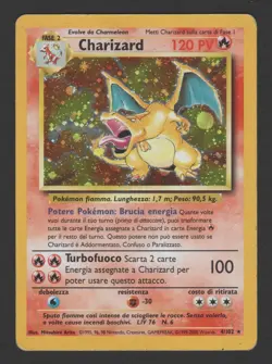 Charizard Holo Set Base 4/102 ITA - Carta Pokemon Rara Olografica - Image 1