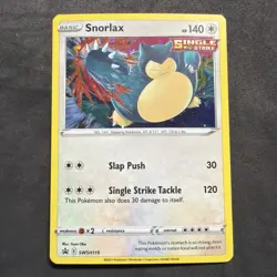 Snorlax SWSH119 Cosmo Holo Promo Sword & Shield Promo Pokemon Near Mint - Image 1