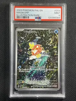 Pokemon Card PSA 9 MINT Magikarp Illustration Rare Paldea Evolved 2023 203/193 - Image 1