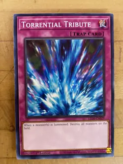 Yugioh - Torrential Tribute LED9-EN029 1st Edition Common - NM/M - Image 1