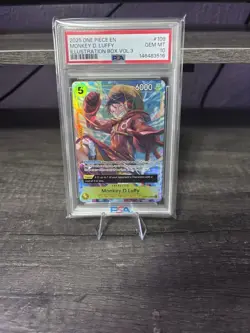 One Piece Illustration Box Vol. 3 Monkey D. Luffy Promo OP07-109 PSA 10 GEM MINT - Image 1