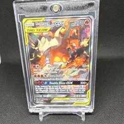Reshiram & Charizard GX SM201 Promo TAG TEAM Holo Pokemon Card Ryota Murayama - Image 1