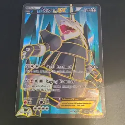 Aggron EX Full Art Holo Card 153/160 XY-Primal Clash LP - Image 1