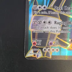 Aggron EX Full Art Holo Card 153/160 XY-Primal Clash LP - Image 2