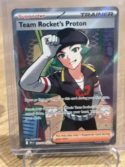 Pokemon Cards Team Rocket's Proton 227/182 Destined Rivals Ultra Rare NM - Image 1