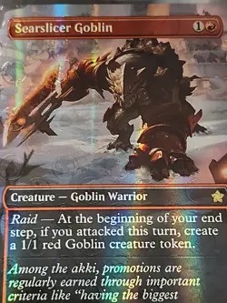 Searslicer Goblin (Borderless) (Mana Foil) Foundations Foil - Mint - Unplayed - Image 2