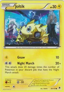 Joltik - 26/119 - Common LP, English Pokemon Phantom Forces - Image 1