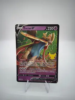 Pokemon TCG Zacian V Special Rare- Pokemon Celebrations, Near Mint - Image 1