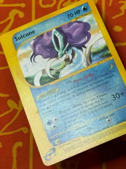 POKEMON TCG SUICUNE 37/147 NON HOLO RARE EXCELLENT AQUAPOLIS - Image 4