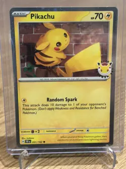 Pikachu 051/162 Pokemon Day 2026 Promo (Stamped Cosmo Holo) - Image 1