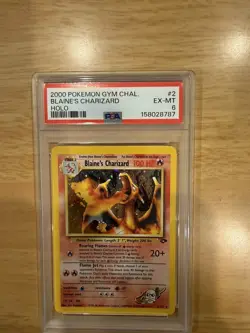 POKEMON BLAINE'S CHARIZARD GYM CHALLENGE #2/132 PSA 6 ENGLISH - Image 1