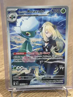 Pokemon TCG Cynthias Roserade 184/182 - Illustration Rare - Destined Rivals - Image 1