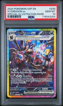 Hydreigon ex 240/191 Special Illustration Rare Pokemon Surging Sparks PSA 10 GEM - Image 1
