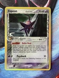 Pokemon Espeon ex EX Delta Species 4/113 Delta Species Holo Rare Psychic - Image 1