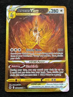 POKEMON ARCEUS VSTAR (SECRET) CROWN ZENITH: GALARIAN GALLERY - GG70/GG70 CREASE - Image 1