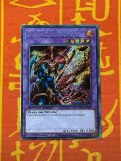 YUGIOH FLAME SWORDSMAN SECRET RARE NEAR MINT SBC1-ENB22 - Image 1